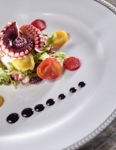 Octopus salad at the Clos de la République