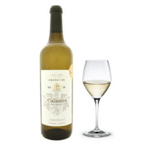 Bouteille de vin blanc suisse de Lavaux Calamin Grand Cru Epesses du Clos de la République Domaine de Patrick Fonjallaz
