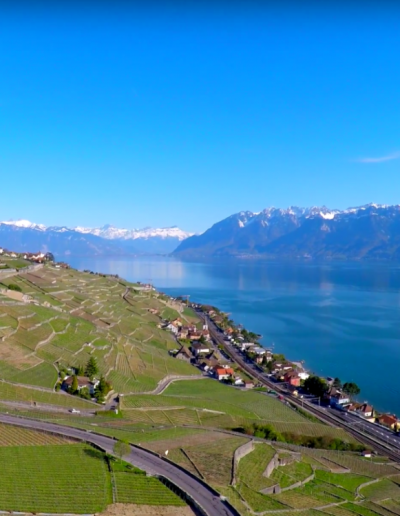 Aerial view of the Lavaux